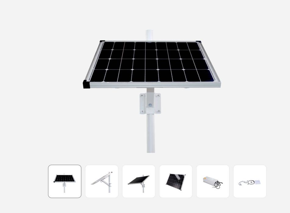 Safire SF-SOLARKIT-BATT-256WH Sistema de Alimentação Autónoma para CCTV - Painel Solar de 60W - Betria de Litio LIFEPO4 256WH