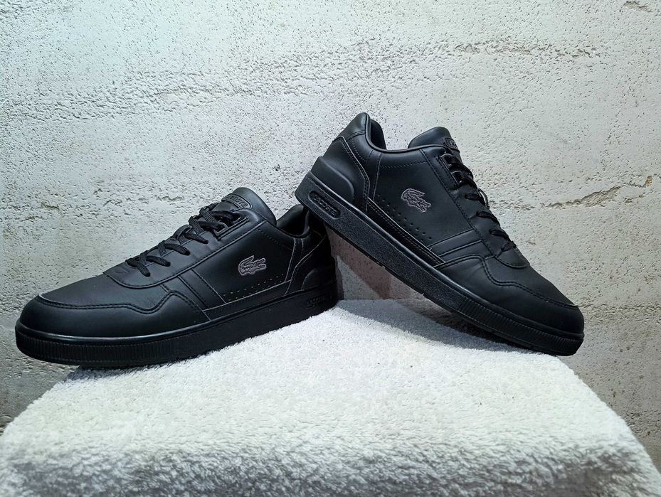 Męskie sneakersy LACOSTE T-CLIP r.43 skóra stan bardzo dobry