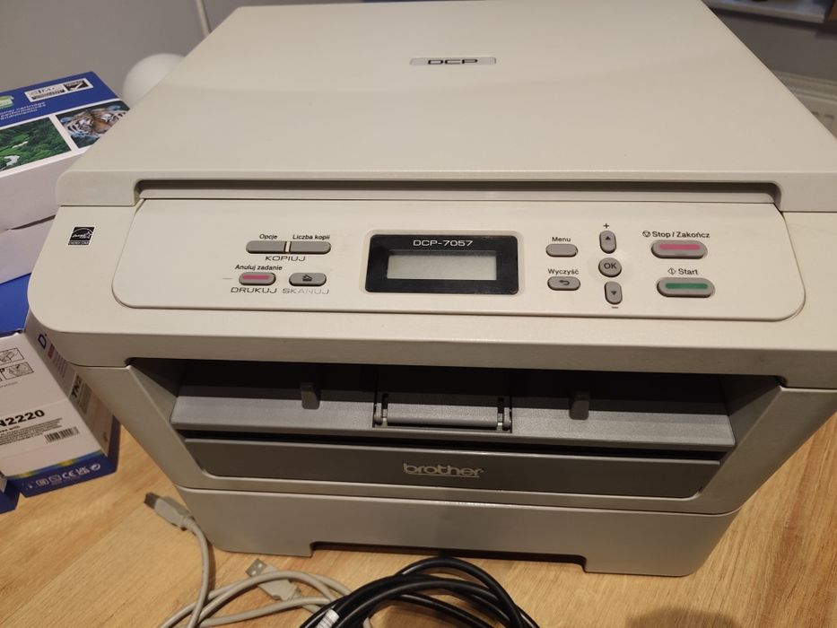 Drukarka skaner kopiarka 3w1 Brother DCP - 7057 + 3x toner