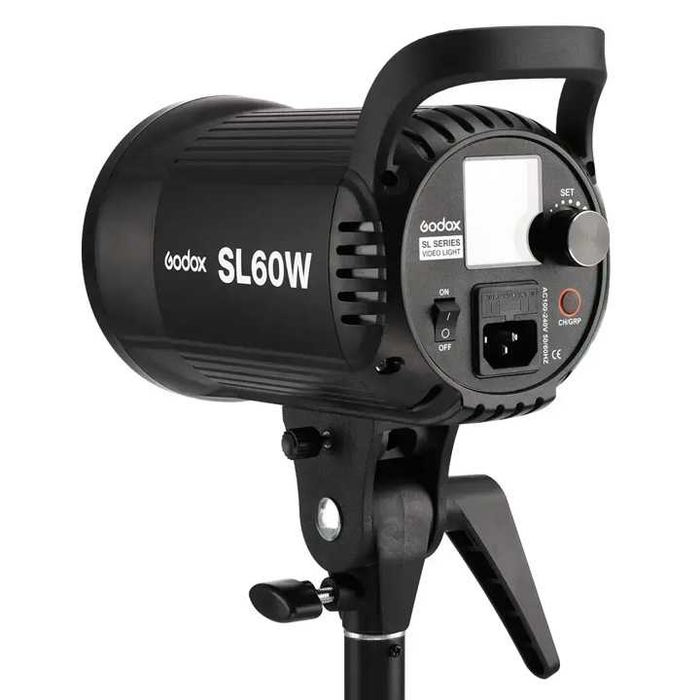 Накамерне світло Godox SL60W, софтбокс Godox SB-BW6090, стійка Arsenal ARS-2600 1,0-2,6м для фото, відео, стрімів та зйомки контенту.