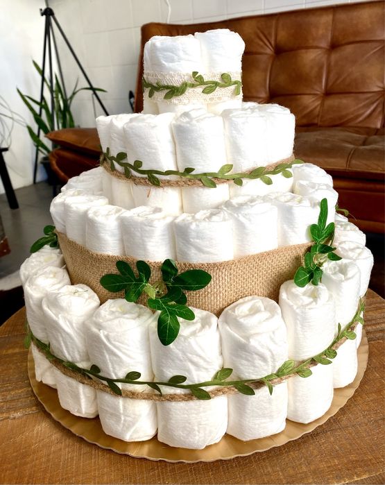 Bolo de Fraldas - Chá de bebé