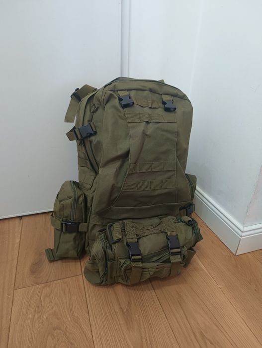 Plecak Taktyczny, 60L Turystyczny, Torba, Nerka, sportowy, saszetka