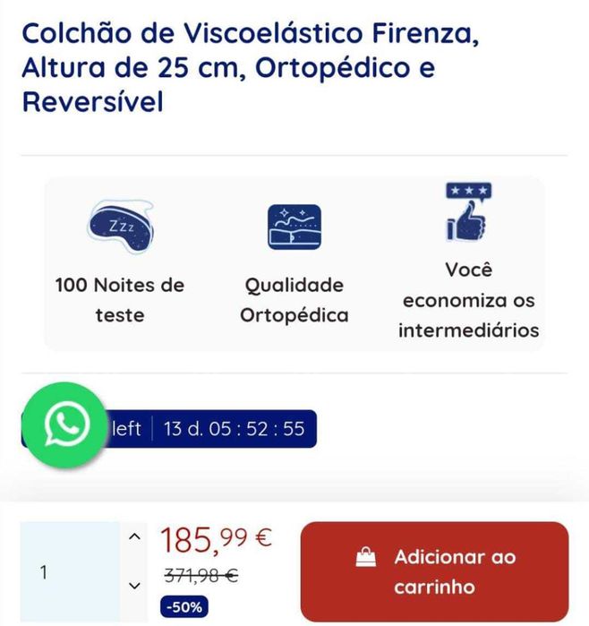 Colchão ortopédico 1.40x2.00