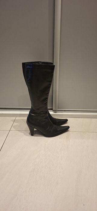 Kozaki skórzane lasocki