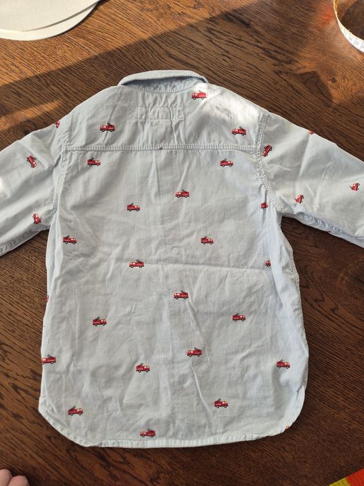 Koszula chłopięca h&m 104 wóz strażacki