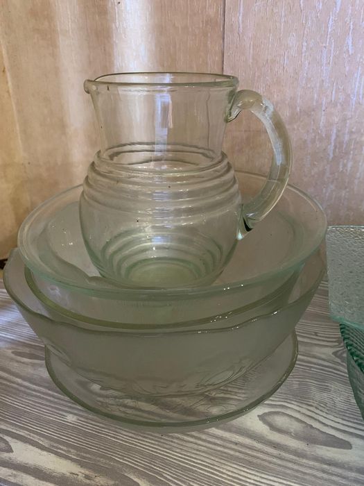 Comjunto de objetos de vidro