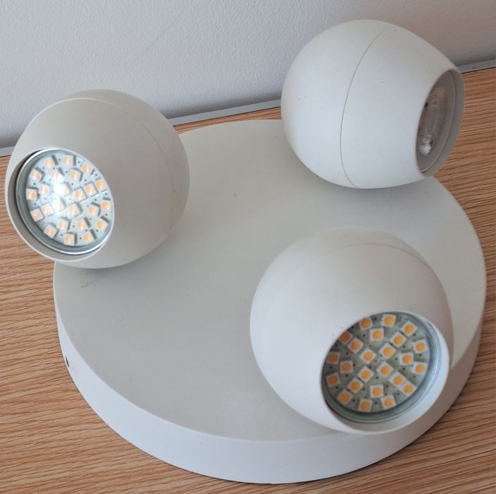 Aplique iluminação teto/parede de 3 lâmpadas