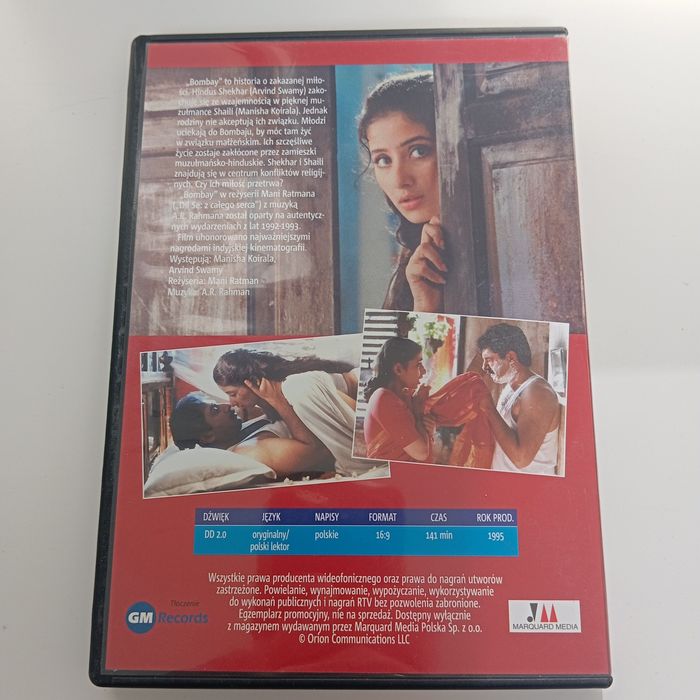 Bombay, DVD, dobra cena!