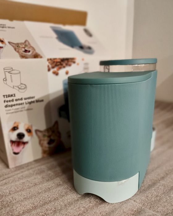 Dispensador de comida e água para cão ou gato