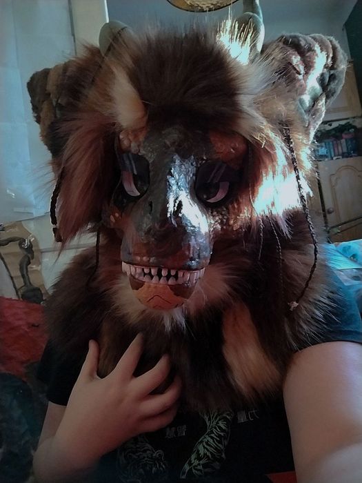 Dinomask Fursuit furry Dinomaska