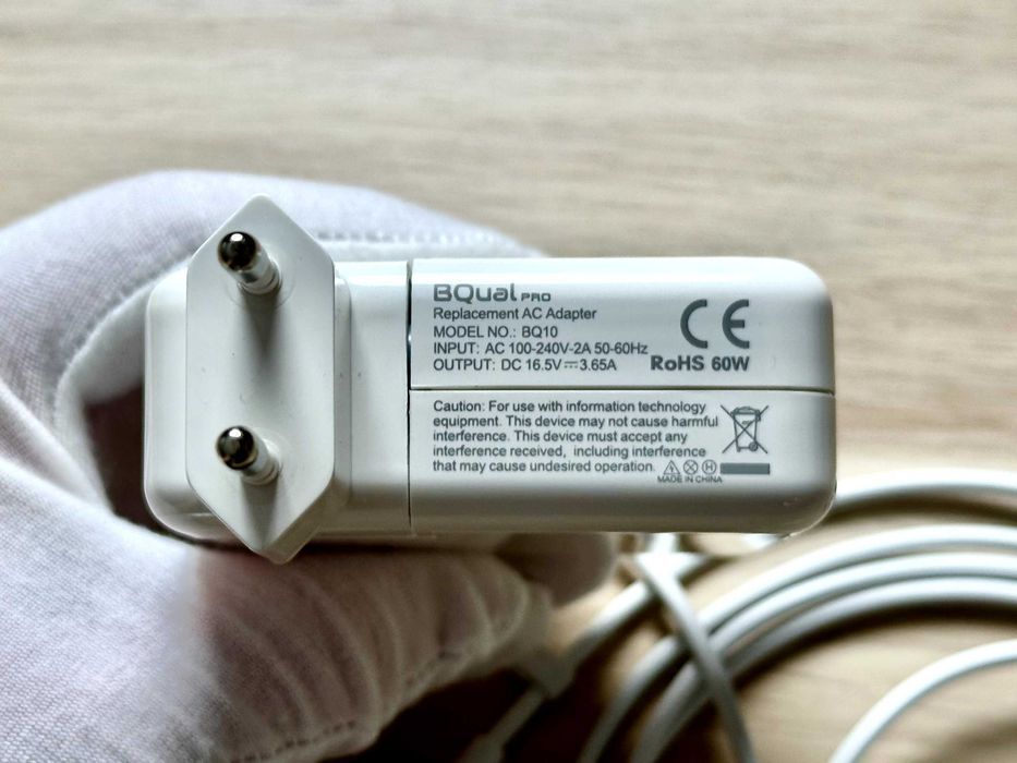 Ładowarka do MacBook MagSafe 1 60W – BQual, Nowa, 30 dni gwarancji