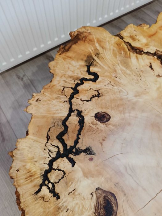 Stolik kawowy ława stół drewno naturalne klon loft