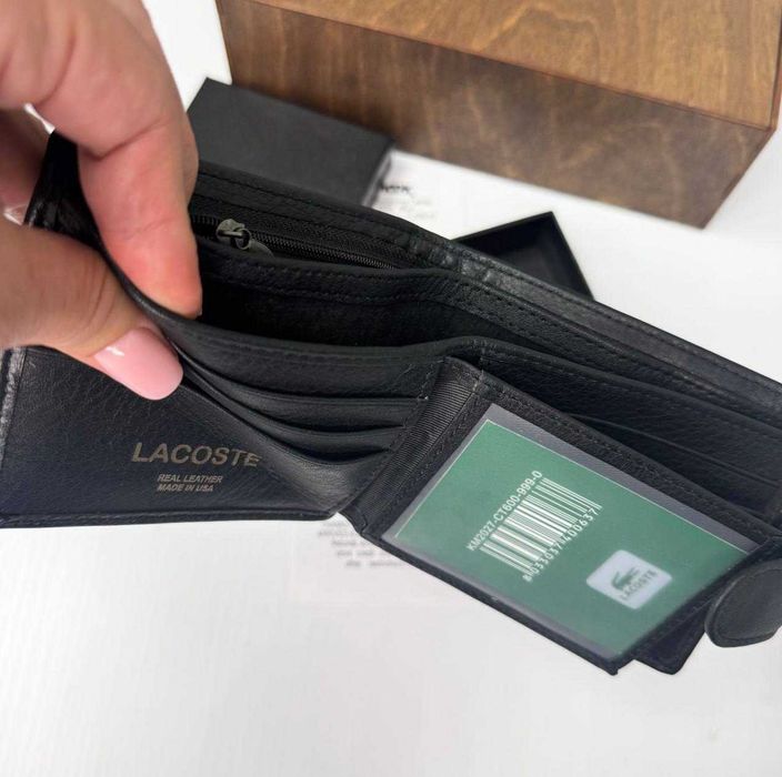 Ремінь + Гаманець Lacoste Натуральна шкіра