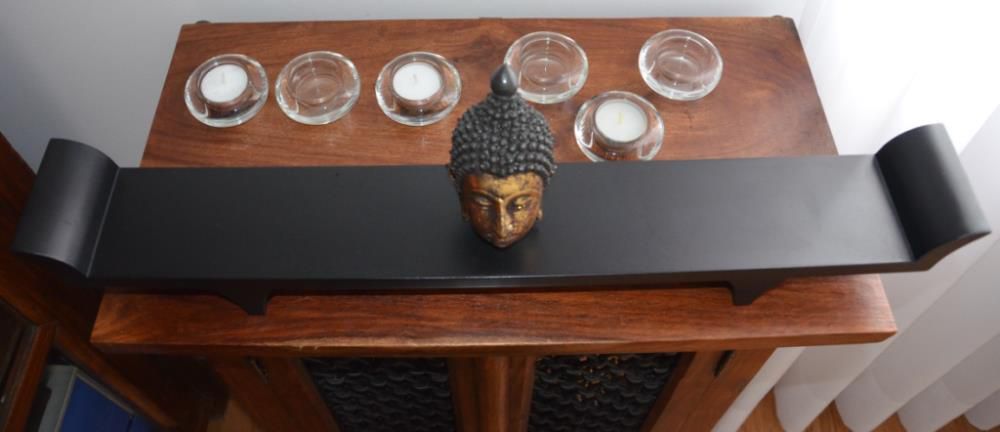 Base para 6 teelights com Busto de Buda