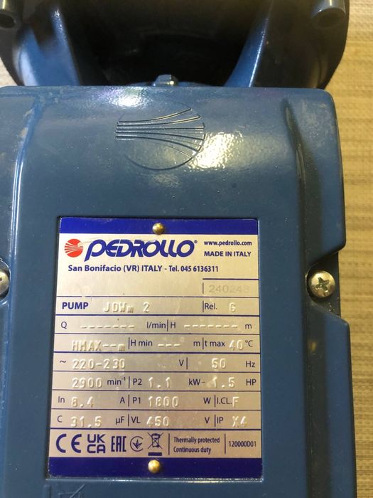 Насос Pedrollo + Sirio Entry 2.0 Wi-Fi, інвертор, 1.5 кВт