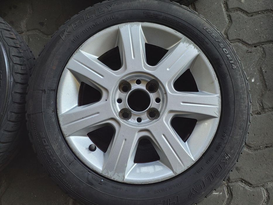 Jantes Fiat R14 Com Pneus 185/60 Furação 4X98