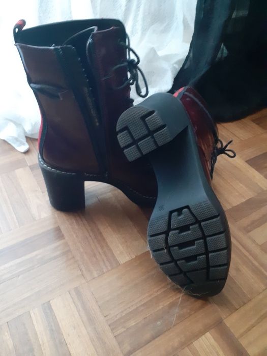 Botas bordeaux altas