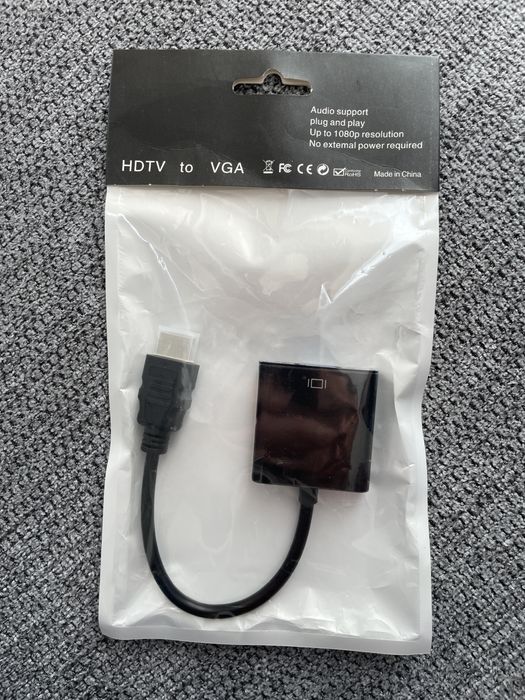 Kabel przejsciowka HDTV na VGA.