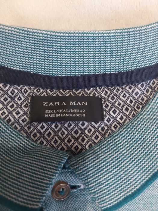 Koszulka polo polówka męska Zara L
