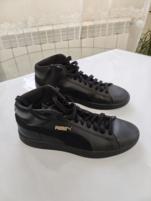 Puma Smash v2 Mid Оригінальні, шкіряні кросівки,чоловічі кросівки, кросівки пума,puma