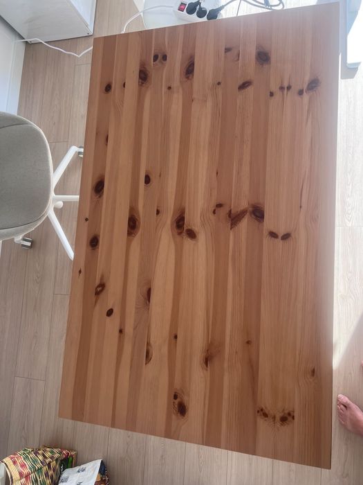 Mesa IKEA branca/Pinho - 50€