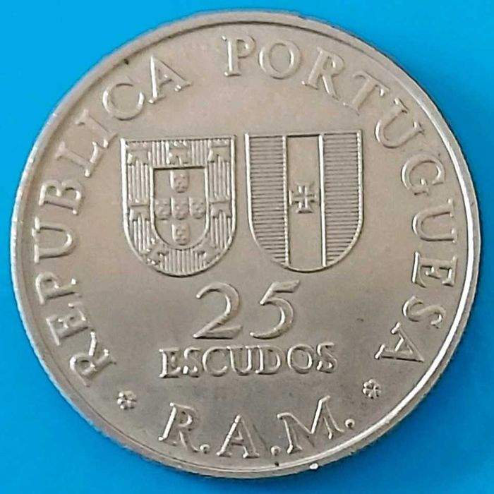25$00 de 1981 Republica Portuguesa, Região Autónoma Madeira, Zarco