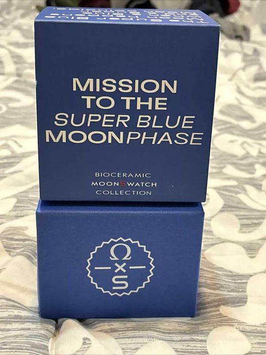 Swatch×Omega Bioceramic Moonswatch Mission to the Super Blue Moonphase