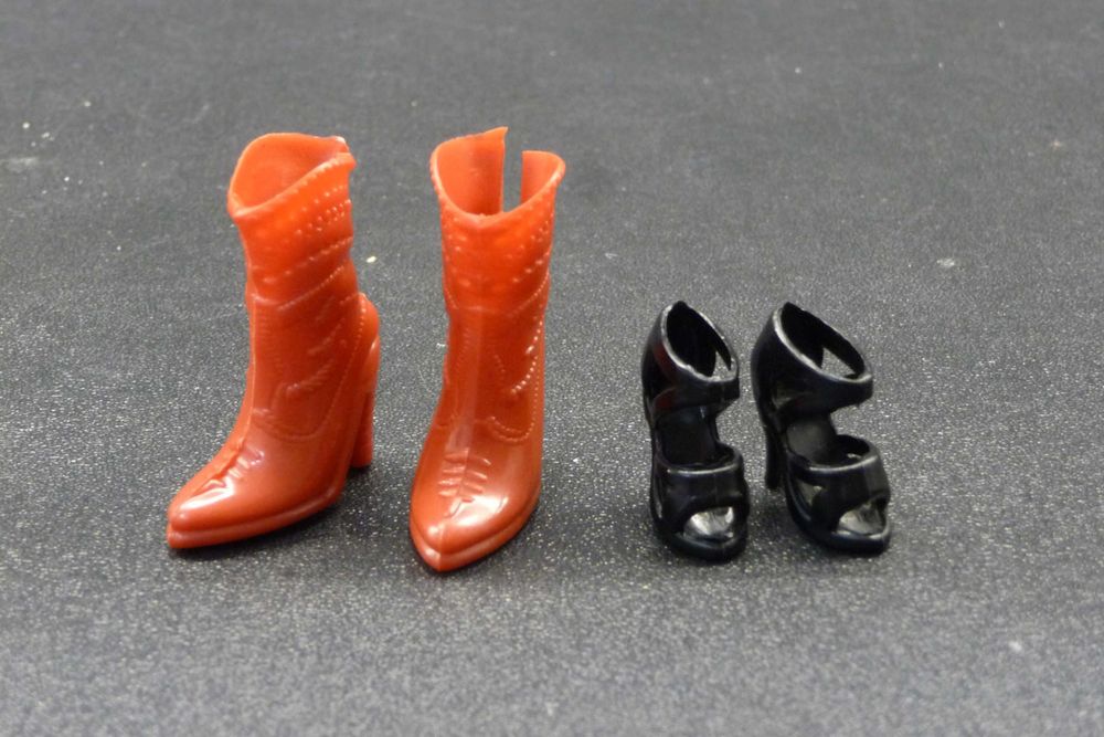 Buty dla lalki Barbie. Kowbojki i szpilki dla Barbie.