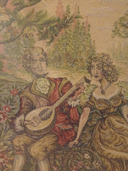 Quadro com antiga tapeçaria