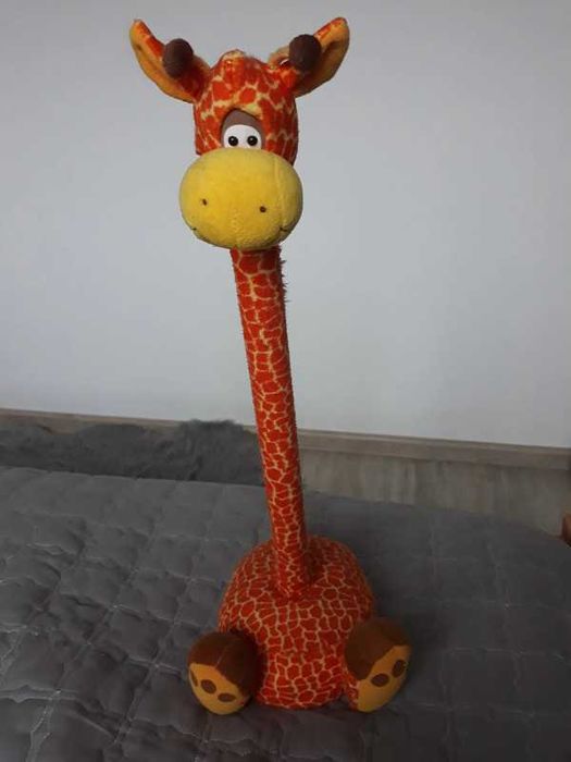 pluszak duża maskotka żyrafa głowa na magnes