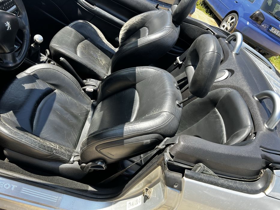 Tapicerka skórzana środek do Peugeot 206 cc 2005