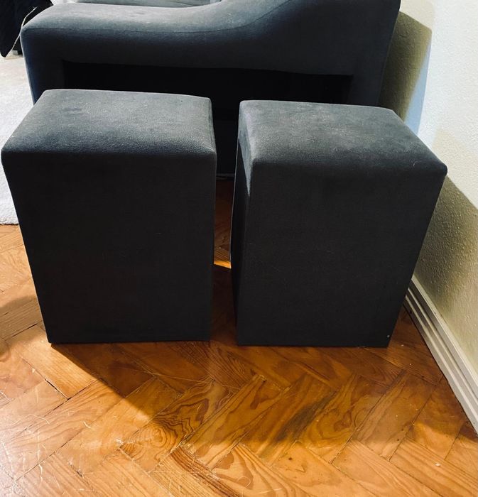 Sofá com bancos extra