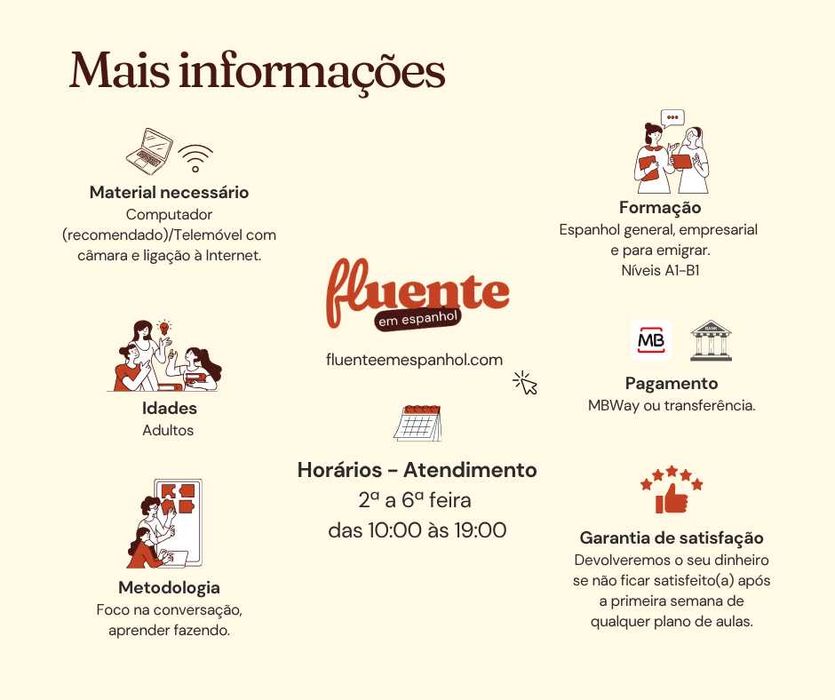 Aulas de espanhol com professora nativa qualificada