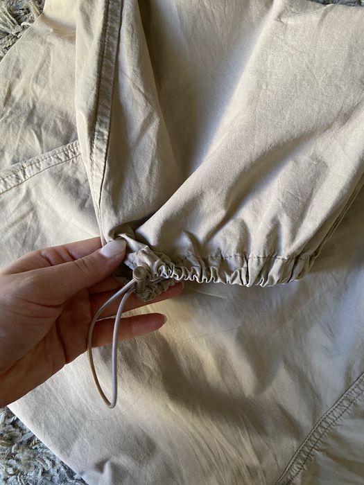 Spodnie baggy szeroki camel stradivarius