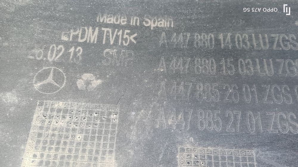 Parachoques Mercedes Vito w447 para choques 2021