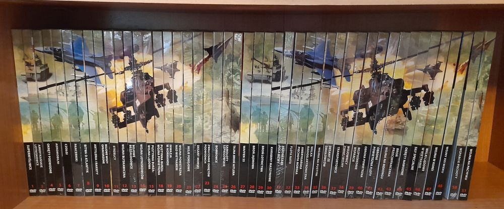 Kolekcja 47x plyt dvd - wojna i broń
