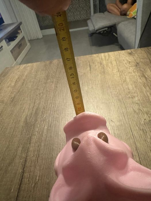 Porco mealheiro feito em impressão 3D