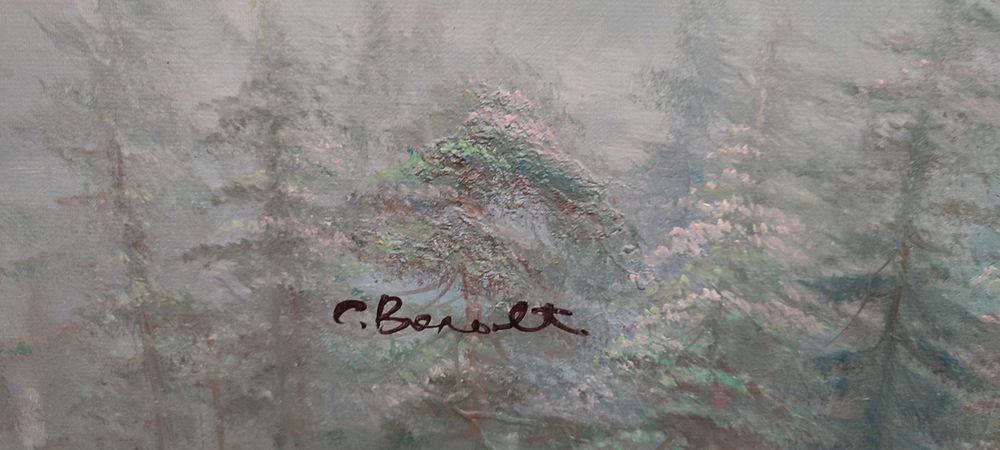 Duży obraz olejny, orzeł