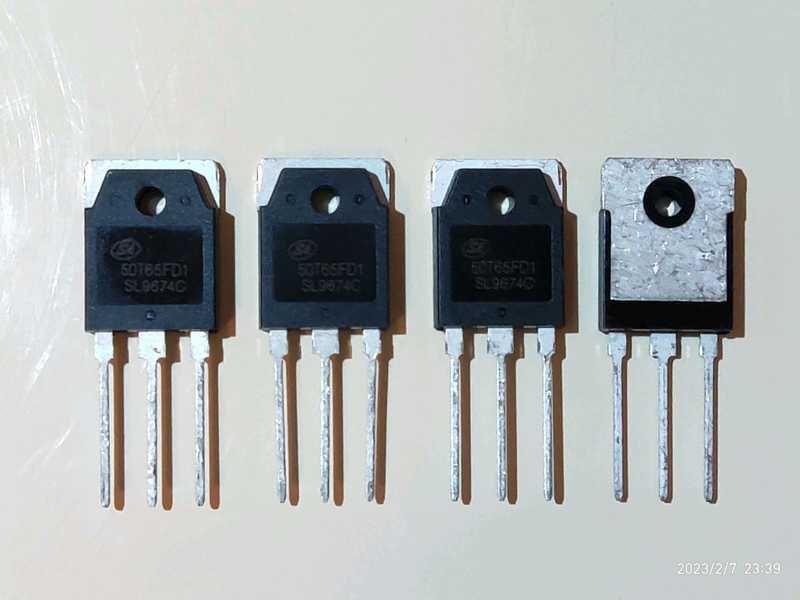 Транзистори IGBT та MOSFET. Транзистор 50T65FD1. CS300N04, IRF1404.