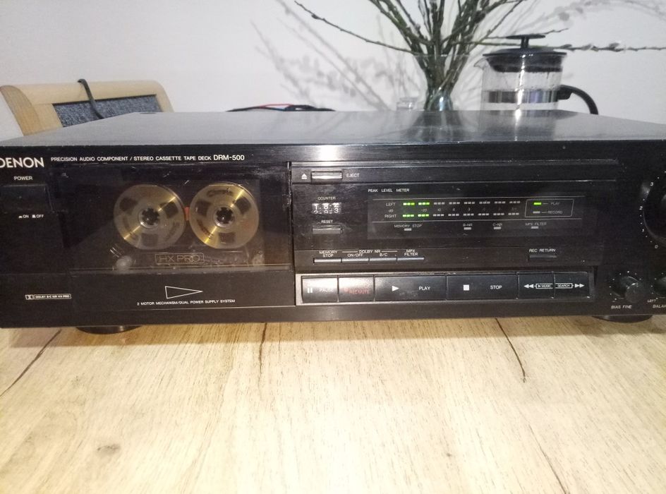 magnetofon denon dra 500 dolby b c hx pro
