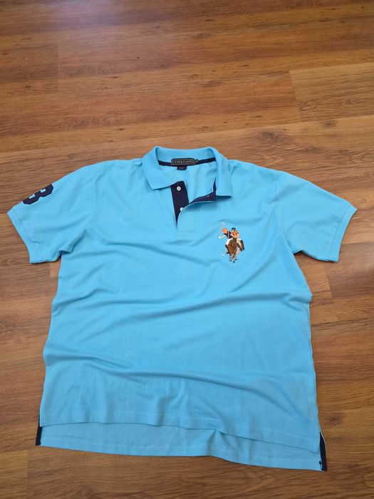 Футболка-поло U.S. Polo Assn. (Оригінал), розмір XL (Світло-блакитна)