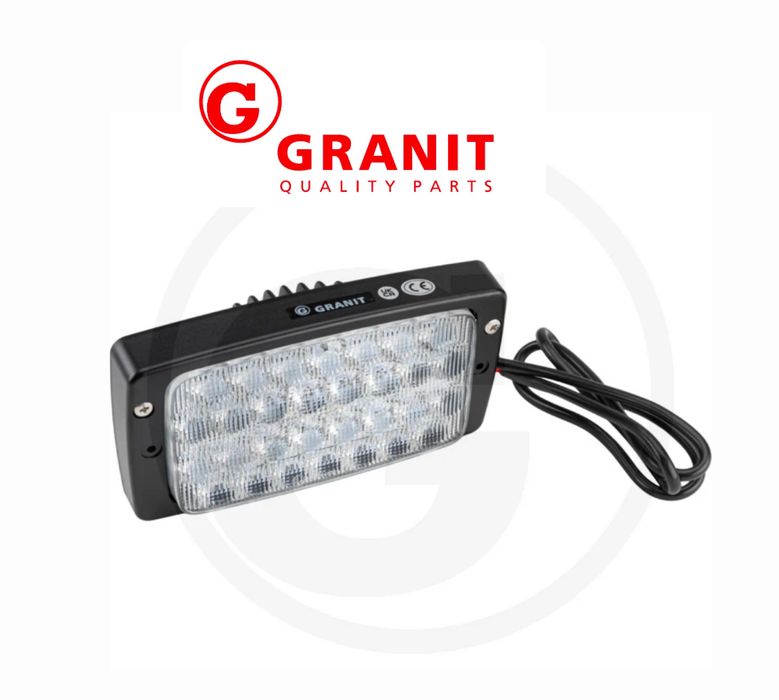 Reflektor roboczy LED  GRANIT na dach oświetlenie dalekosiężne  Case IH Fendt JCB Laverda Massey Ferguson New Holland Same Steyr 7070010292