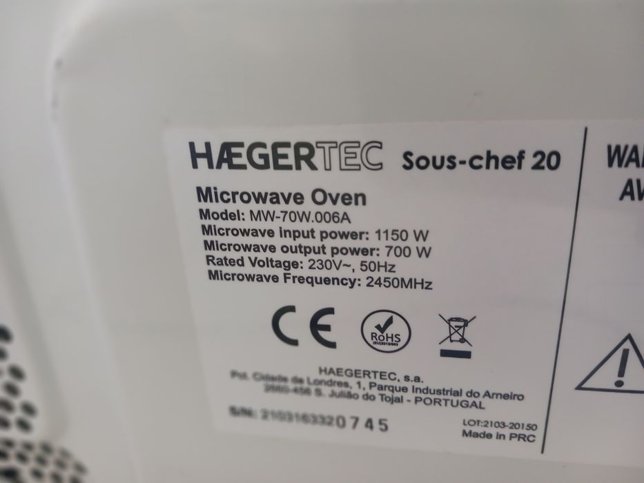 Microondas  Haeger