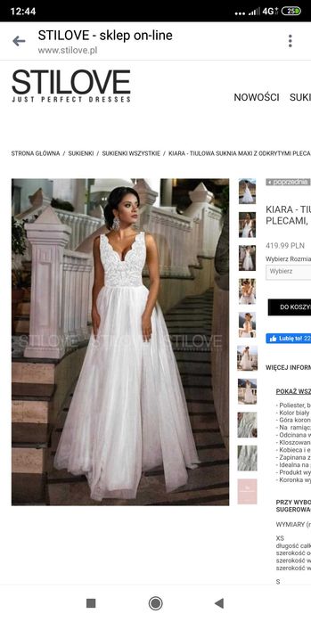 Sukienka ślubna rozmiar 34