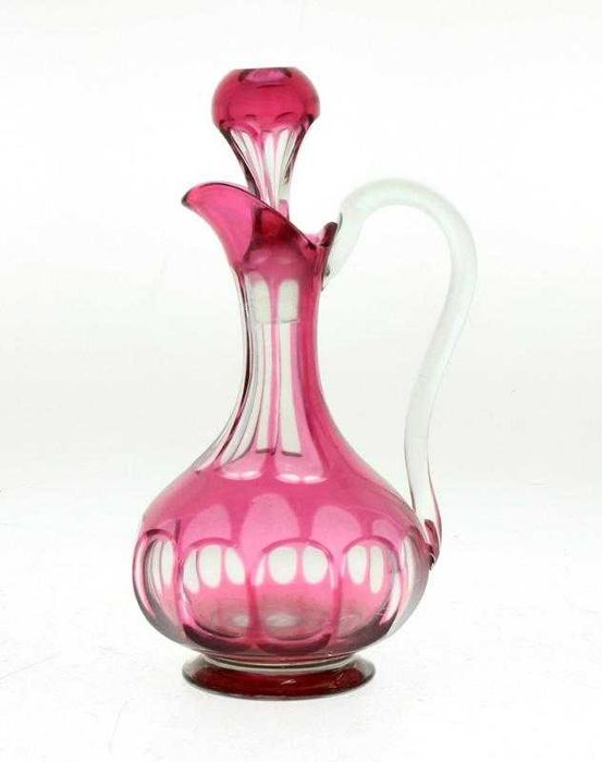 Garrafa em Cristal Lapidado Estilo D. Maria I