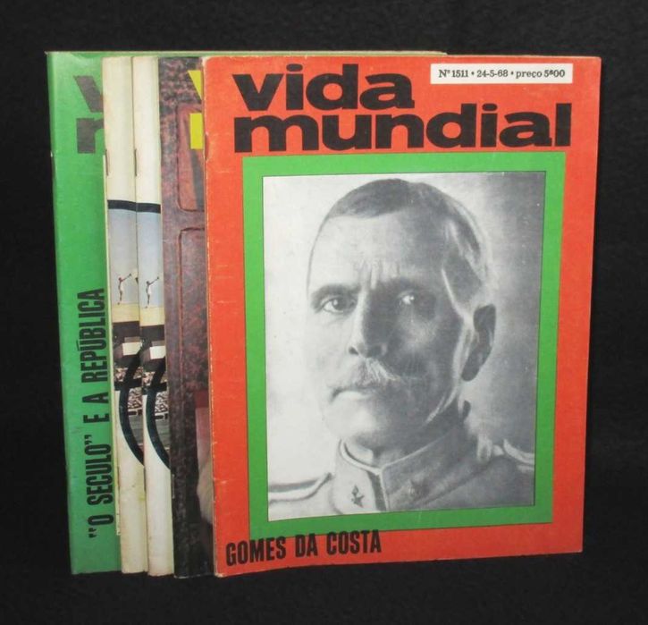 Revistas Vida Mundial Gomes da Costa Picasso Pierre de Coubertin O Século e a República