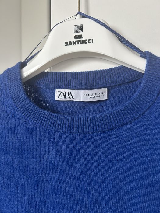 Sweter Zara granatowy