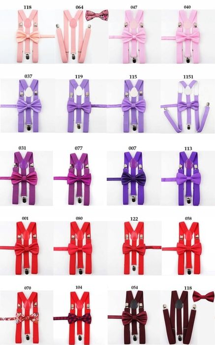 Komplet Szelki Męskie I Mucha Męska Granatowe