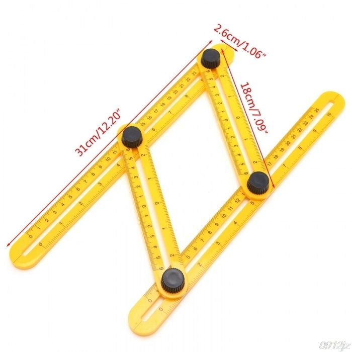 Линейка шаблон для переноса углов