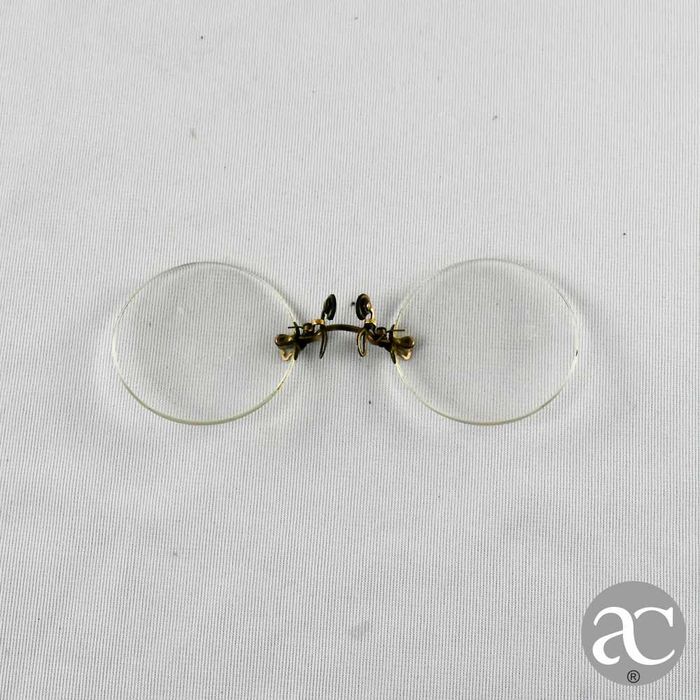 Lunetas pince-nez Wellsworth com estojo em metal, circa 1920, nº 14